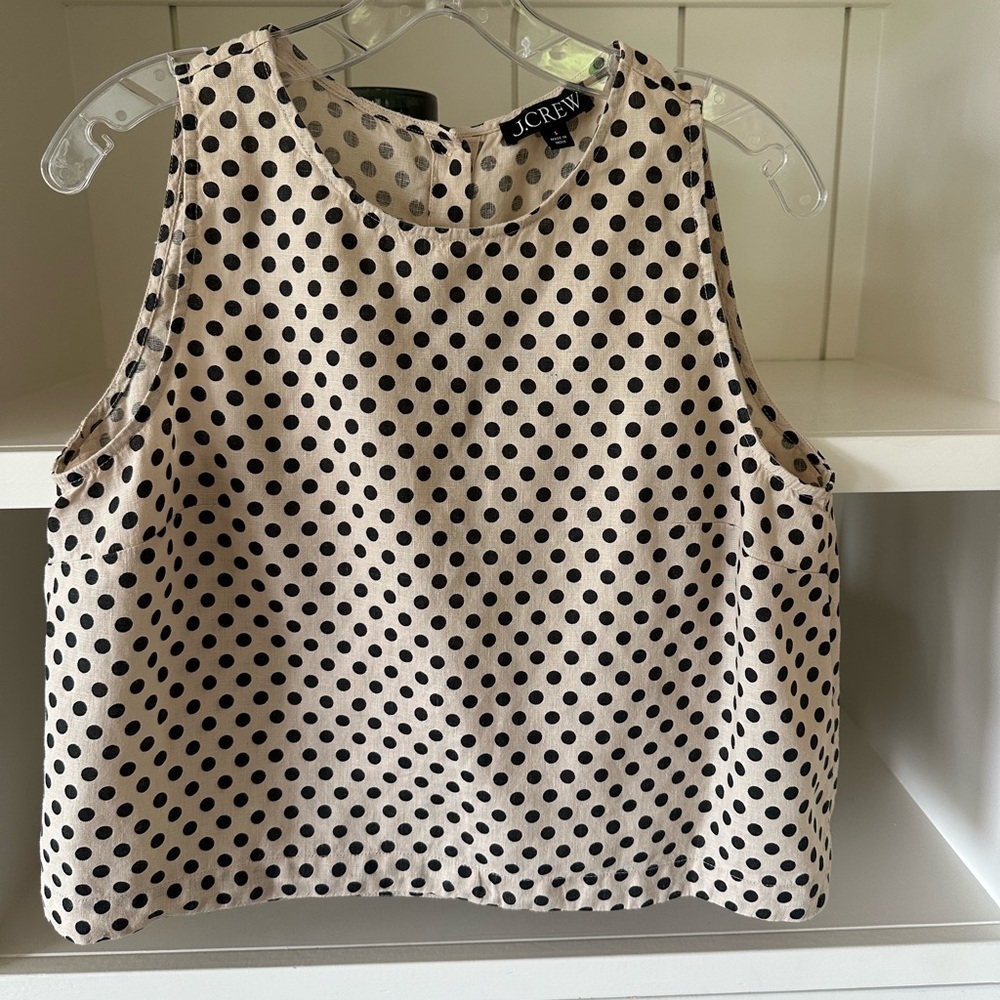 Jcrew women’s polka dot swing top s